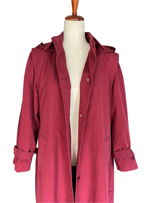 vintage Misty Harbor hooded all-weather trench coat - Image 8