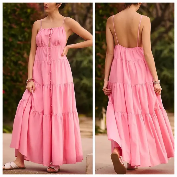 Anthropologie Charlie Holiday Priscilla Dress Maxi 2 - Image 6