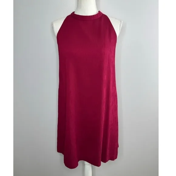 Elliatt Unwrapped‎ Bow Halter Dress Small Backless Sleeveless Party Cocktail Red - Image 4