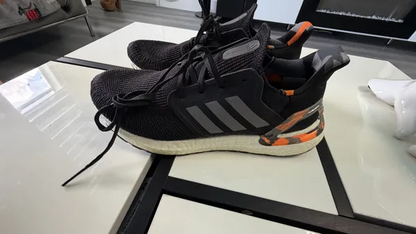 Adidas UltraBoost 20 Primeblue Black Orange Camo - Men's Size 9.5 - Image 13