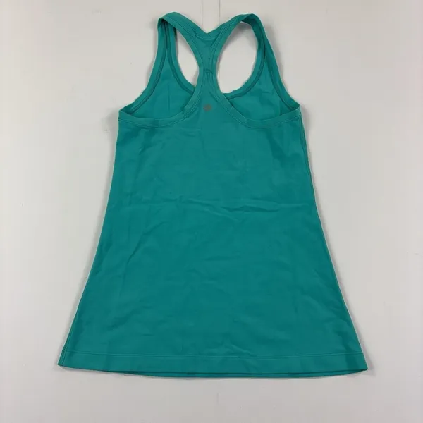Lululemon Tank Top Womens Small Green Racerback Slim Fit Athletic Yoga Gym - Image 2