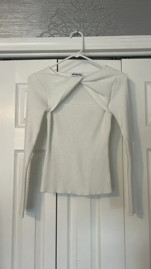 Princess Polly Malgit Long Sleeve Top White - Image 4