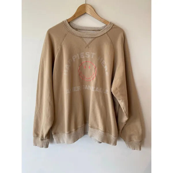 American Eagle Outfitters Seriously Lived in Graphic Sweatshirt Sand Women's XXL - Image 3