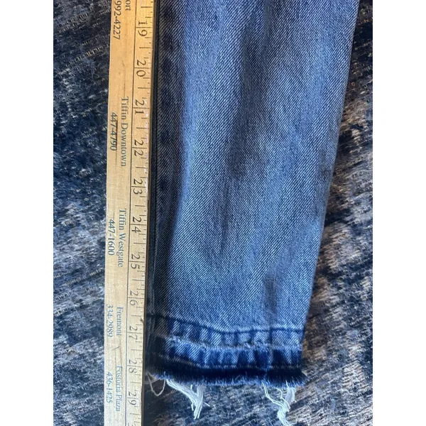 Judy Blue Los Angeles Boyfriend Fit Womens Jeans Size 1/25 Blue Senim Raw Hem - Image 6