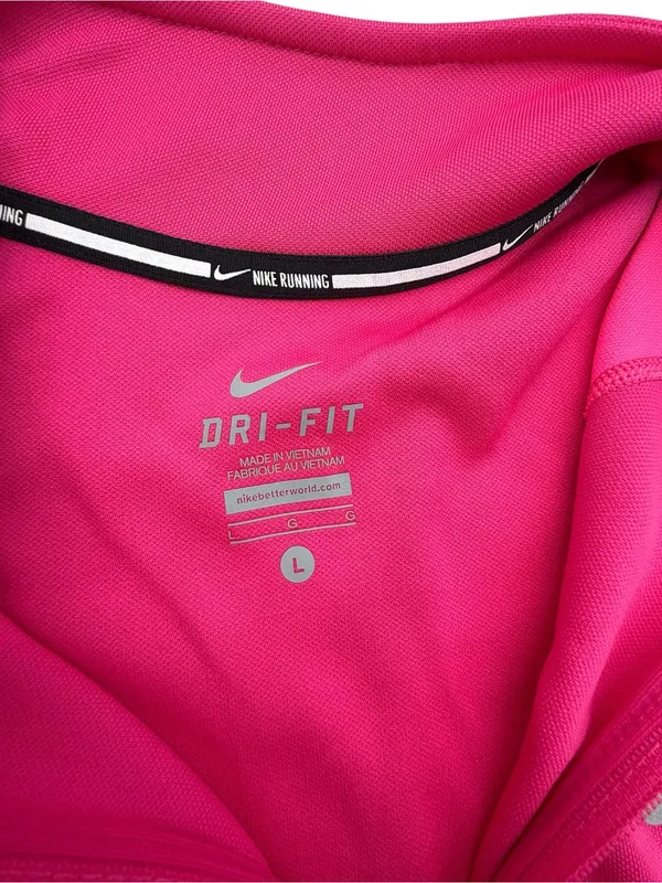 Nike Dri-FIT Running Quarter Zip Pullover Pink Women’s Large Athletic Top - Image 7