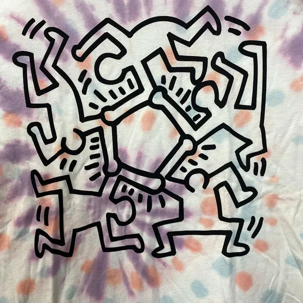 Keith Haring Tie Dye T-Shirt 2XL - Image 3