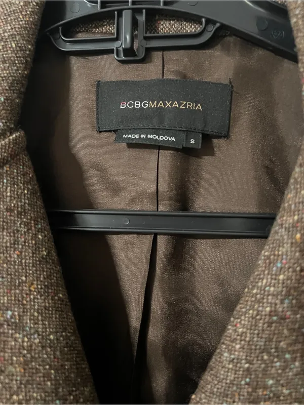 BCBGMaxAzria Brown Tailored Wool-Blend Blazer - Image 4
