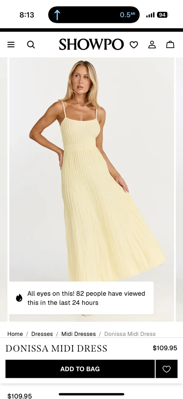 NWT Showpo DONISSA MIDI DRESS size 6 - Image 4