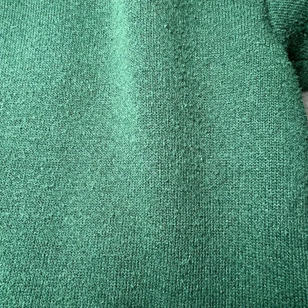 Jerzees Vintage 90s Christmas Sweatshirt Womens‎ Medium Green Crew Neck Festive Cozy - Image 6