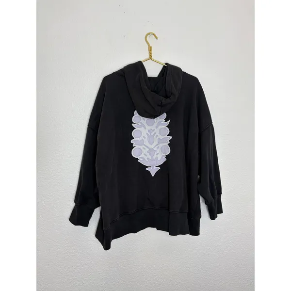 Free People Movement Sprint To The Finish Logo Hoodie Sweatshirt Size Medium - Image 10