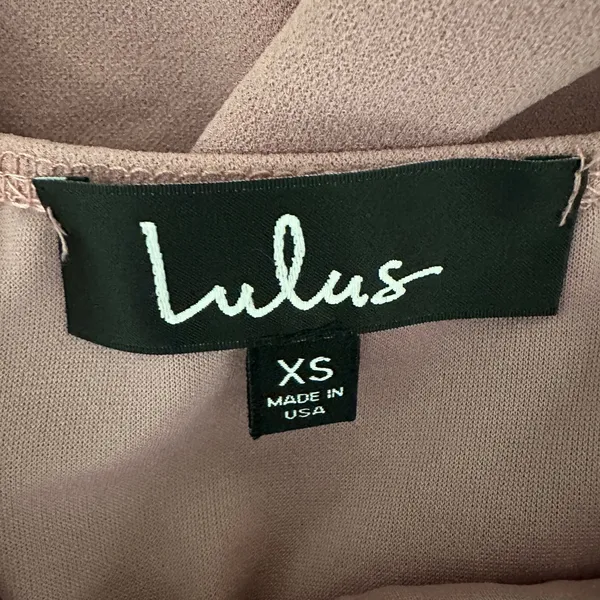 NWT Lulus Mini Bodycon Dress Womens XS Mauve Sleeveless Wrap Minimalist Cocktail - Image 5