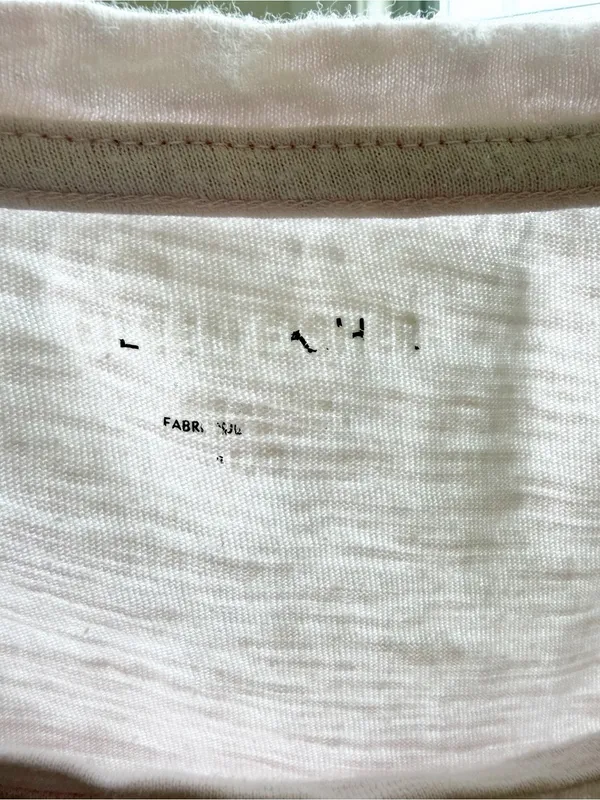 Eileen Fisher 100% Organic Cotton T Shirt Pale Pink Size Large Minimalist Casual - Image 5