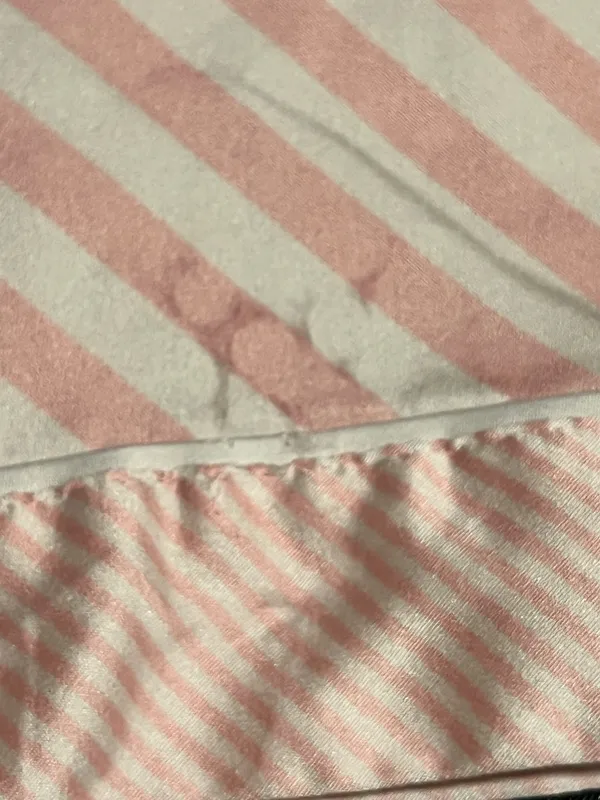 Womens large Victoria's Secret pajama pants w/drawstring & pockets-pink striped - Image 8