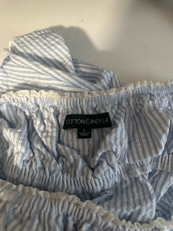 Cotton Candy LA Striped Smocked Tube Top - Image 5