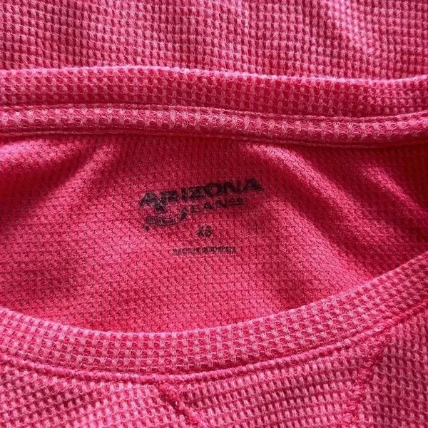 Arizona‎ Jeans Waffle Long Sleeve Top Sz XS - Image 5