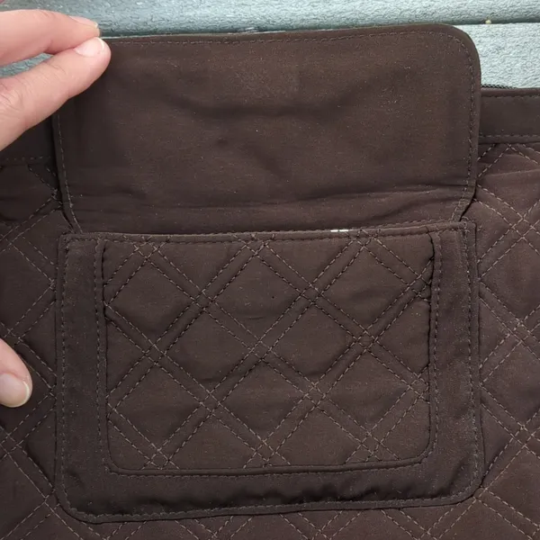 NWT Vera Bradley Espresso Quilted Shoulder Bag - Image 4