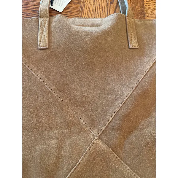 MANGO SUEDE LEATHER SHOPPING BAG - Image 6
