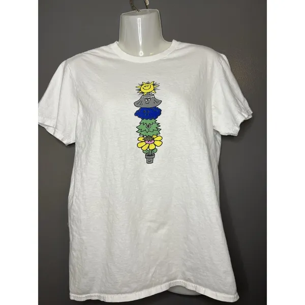 Call Your Mother Shirt Womens Medium White No Bad Days Graphic Tee Positive - Image 2