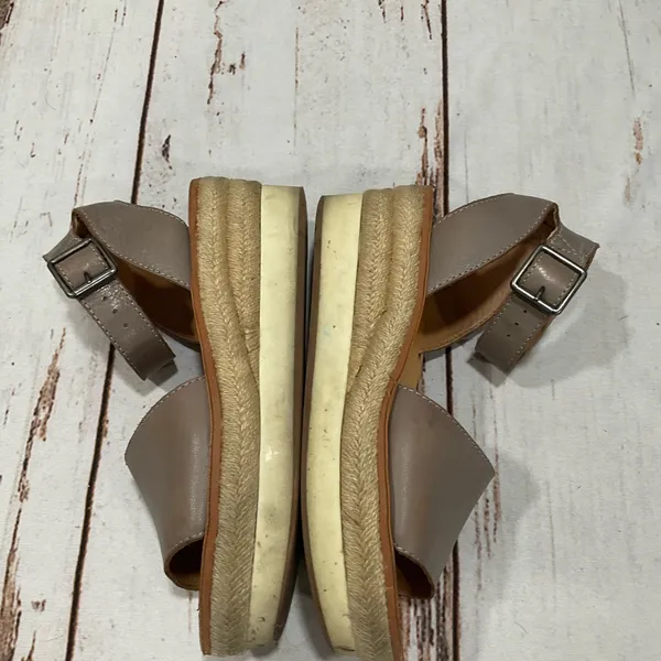 Lucky‎ Brand Taupe Leather Espadrilles Sandals - Image 5