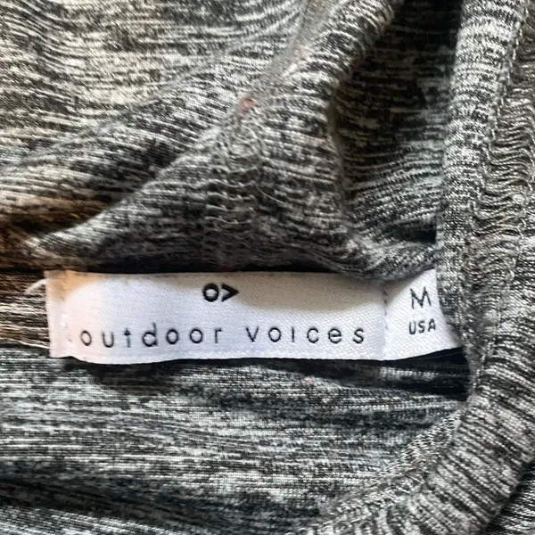 Outdoor Voices Cloudknit Hoodie Gray Womens Medium Activewear Athleisure Lounge - Image 10