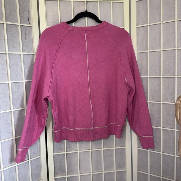 Anthropologie Pilcro Pink Oversized Cozy Coquette Balletcore Sweater Size XXS - Image 3