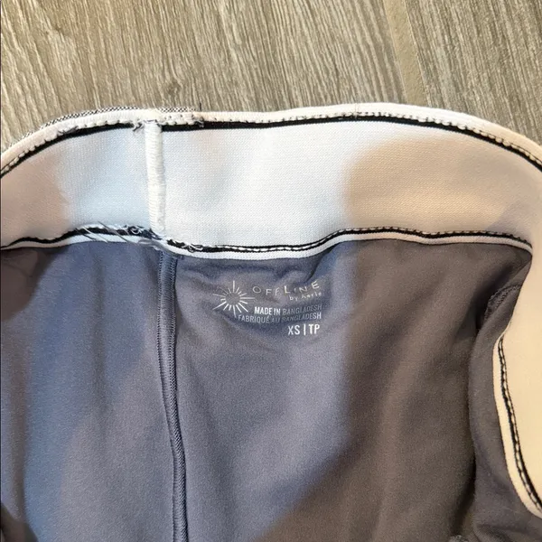 Aerie offline pleated Gray athletic Skirt/skort with bike shorts XS - Image 2