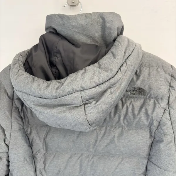 The North Face‎ Gotham Womens Goose Down Hooded Jacket Gray Medium - Image 9