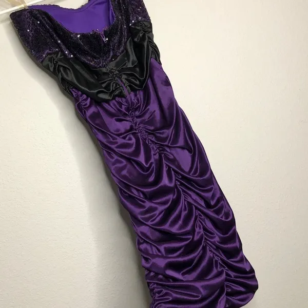 Windsor Strapless Prom Dress Purple‎ Black - Image 6