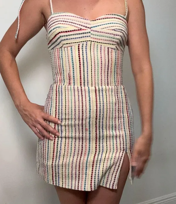 Amanda Uprichard Sample Sale Striped Sundress • Size Small - Image 3
