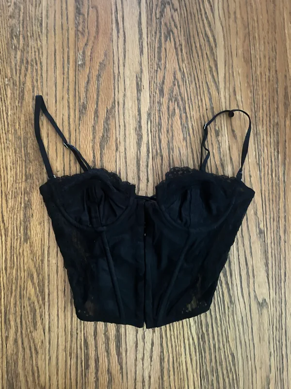 Edikted Black Corset Top - Image 2