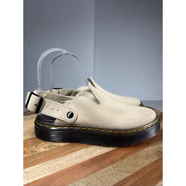 Dr. Martens Carlson Suede Slingback Clogs Mules Women's US 5 UK 3 Warm Sand - Image 2