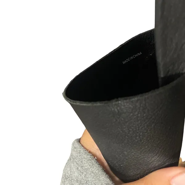 Eileen Fisher Soft Tumbled Leather Wedge Slide SZ 6 Toe Band Rubber Sole Casual - Image 4