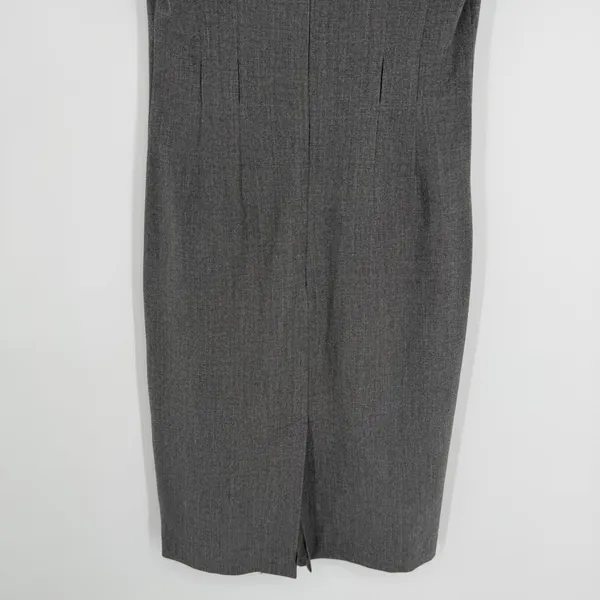 Ralph Lauren Black Label Wool Sheath Dress Size 4 Gray Workwear‎ Minimalist Chic - Image 8