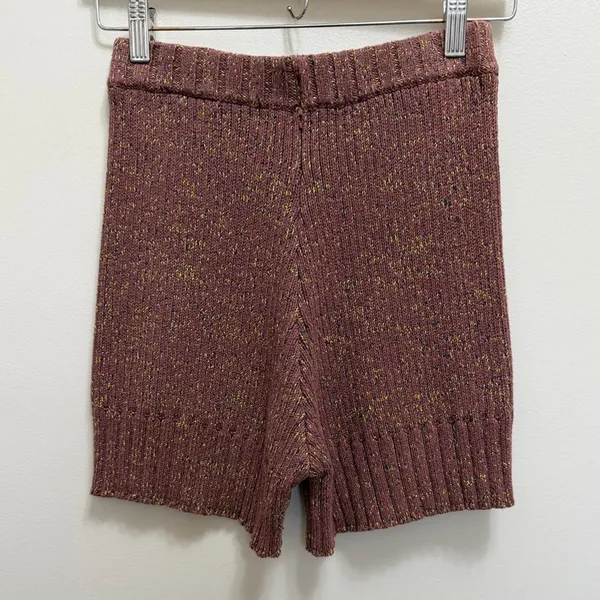 Free People Beach 2 pc Set Trez Knit Sweater Shorts Brown Multi Size XS - Image 9