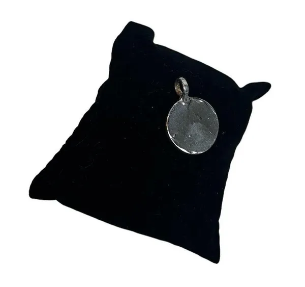 Sterling Silver Antiqued Soccer Ball Pendant - Image 3