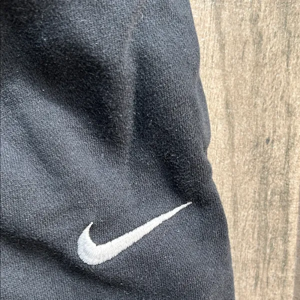 Nike Black Joggers with White Logo - Image 3