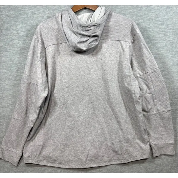 Adidas Womens‎ Gray Graphic Hoodie Sweatshirt XL Casual Athletic Wear - Image 4