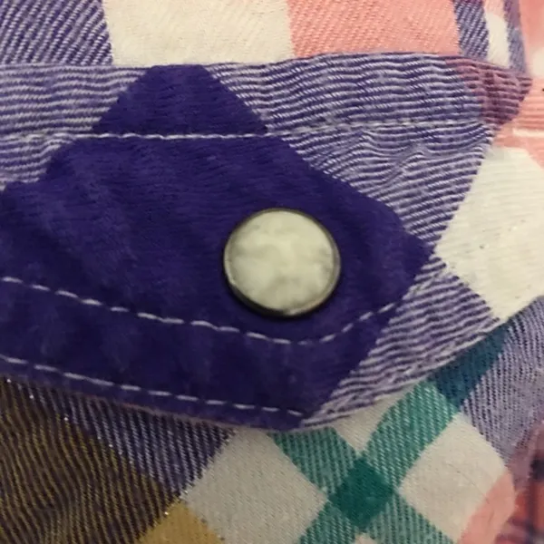Vintage American Eagle snap down flannel - Image 8