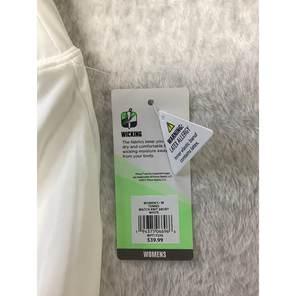Prince Womens Match Knit Skort White Tennis Athletic Skirt Size M NWT WPT17200.. - Image 6
