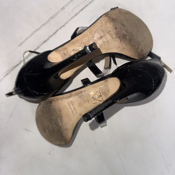 Tamara Mellon Black Clear Designer Quiet Luxury Minimalist Shoes Pumps Heels 38 - Image 10