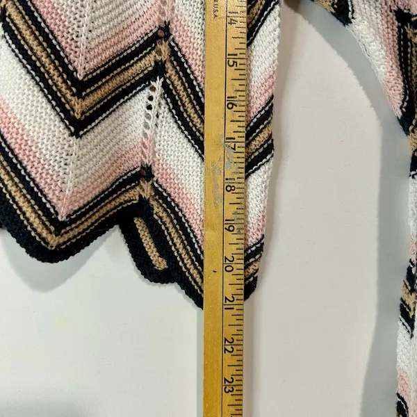 Audrey Parks x Francesca’s Women’s Crochet Knit Cropped Sweater Pink Small EUC - Image 9