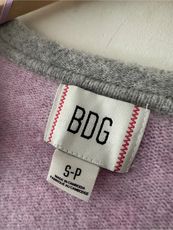 Urban Outfitters BDG Cardiff‎ Notch Neck Crop Sweater - Image 7