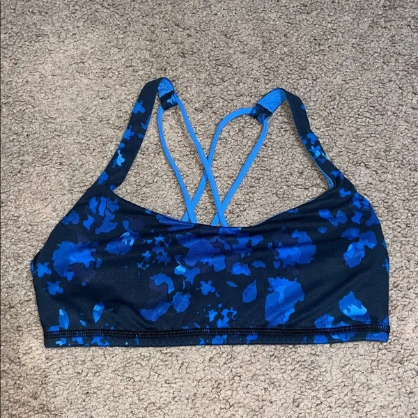 Lululemon Free to Be Sports Bra Strappy Dandy Digie‎ Porcelaine Black 6 - Image 3