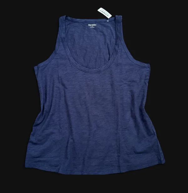 Old Navy Dark Blue Scoop Neck Tank Top - Image 2