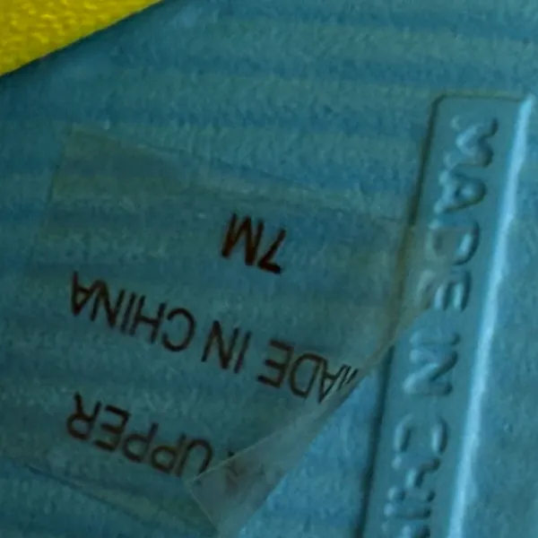 J/Slides Beach Slides Sandals Turquoise Yellow Squish Slides Size 7‎ - Image 9