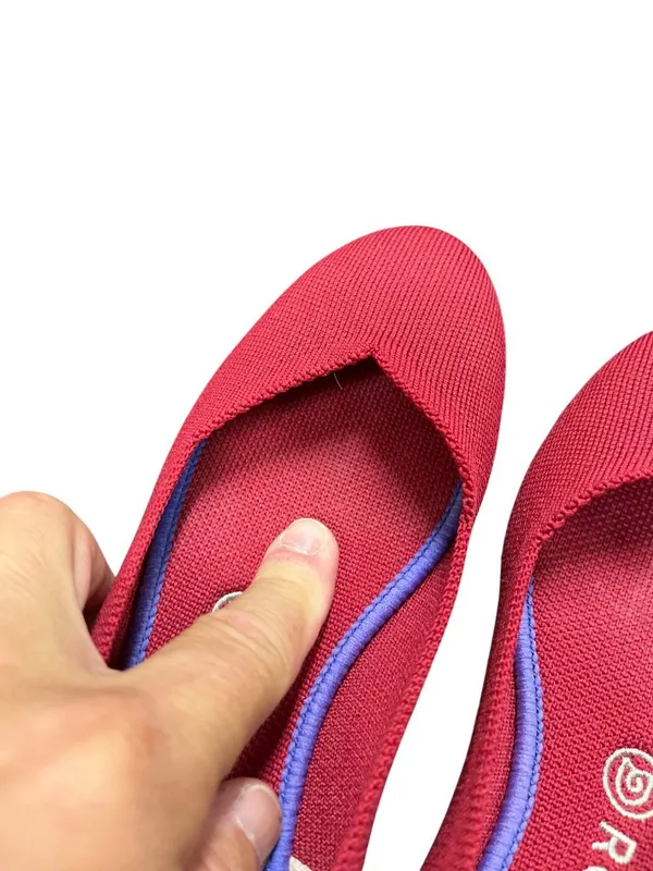 Rothy's The Point womans red knit pointed flats shoes sz 7.5 SKU 10-438 - Image 15