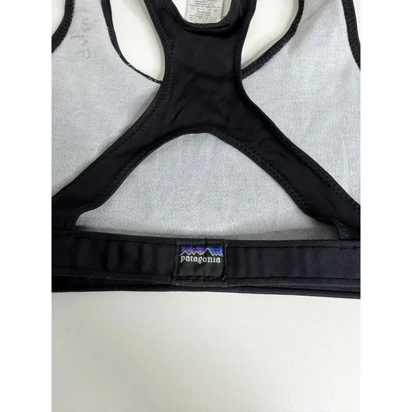 Patagonia Womens Sports Bra Black Size Small No padding Racer Back - Image 4