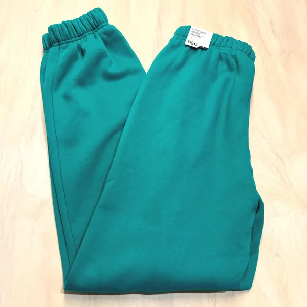 DSG Women Classic Fleece Cinch Sweatpant Melted‎ Emerald Green Small Jogger NEW - Image 5