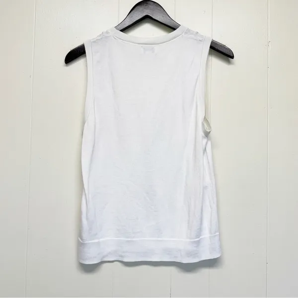J.CREW Factory Sweater Shell White Medium - Image 6