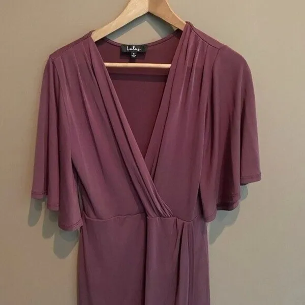 Lulus Dulcet Surplice Midi Dress Purple Size‎ Small - Image 6